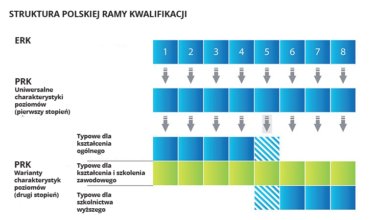 Wykres: Struktura Polskiej Ramy Kwalifikacji