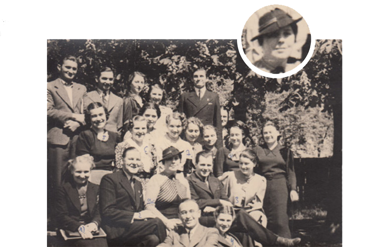Grupa z lektoratu języka angielskiego, Szkoła Główna Handlowa w Warszawie, rok akademicki 1937/1938 Kathleen O’Donoghue-Herman