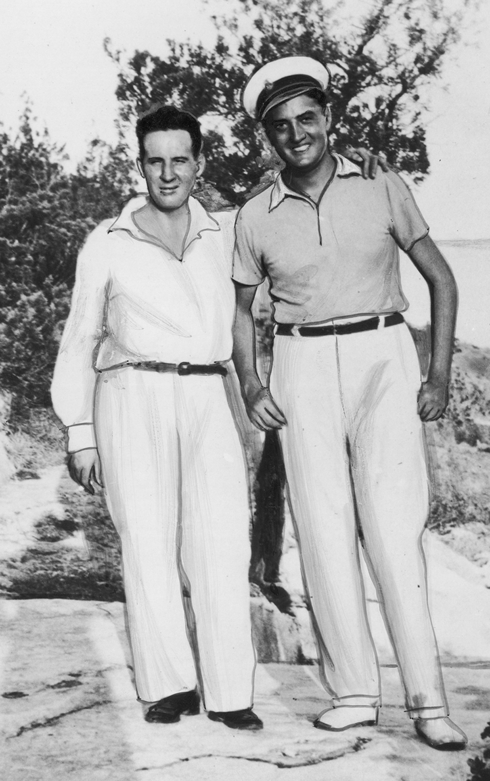 Andrzej Bohomolec i Jerzy Świechowski na Bermudach