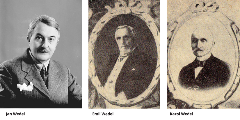 Jan Wedel, Emil Wedel, Karol Wedel