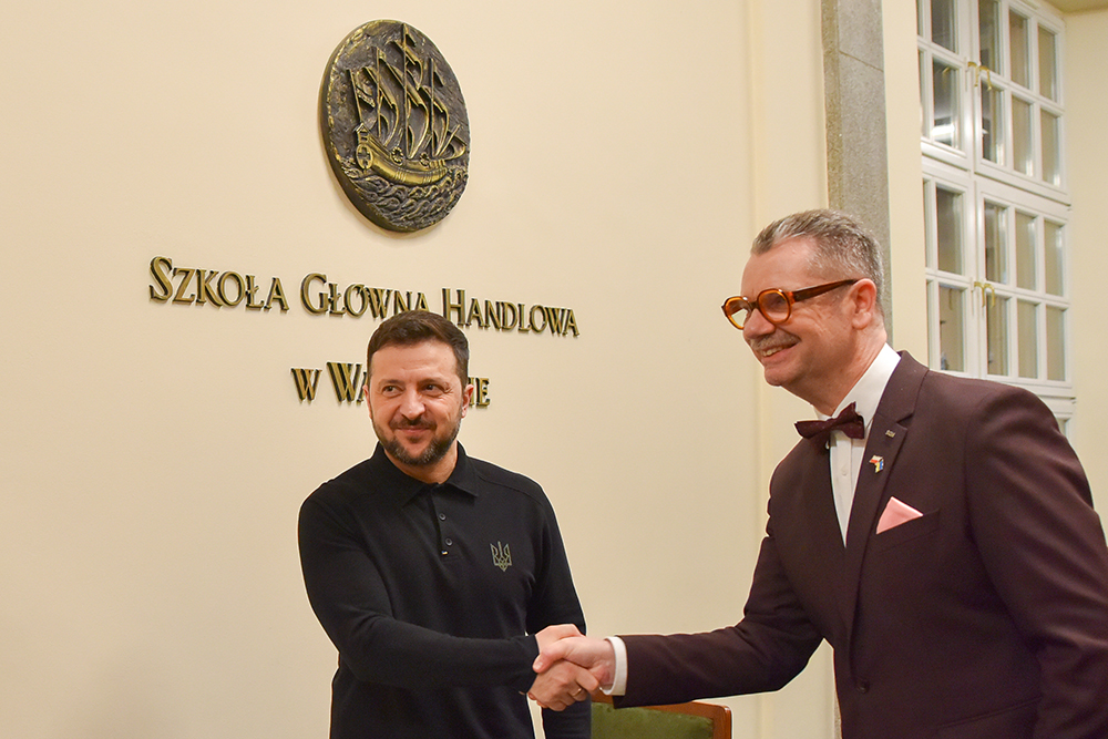 President of Ukraine and Rector of SGH in Rector's Offic