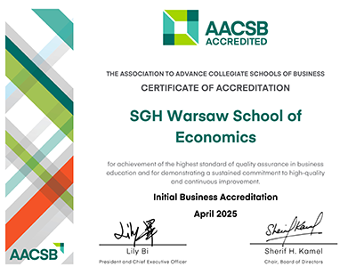 Certificate of Accreditation AACSB 2025