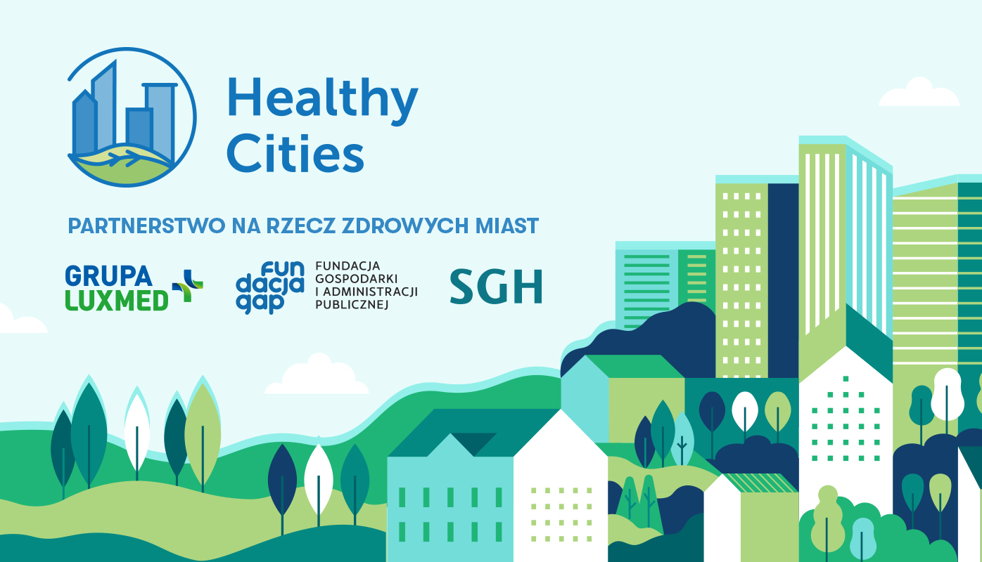 grafika dotycząca projektu Healthy Cities