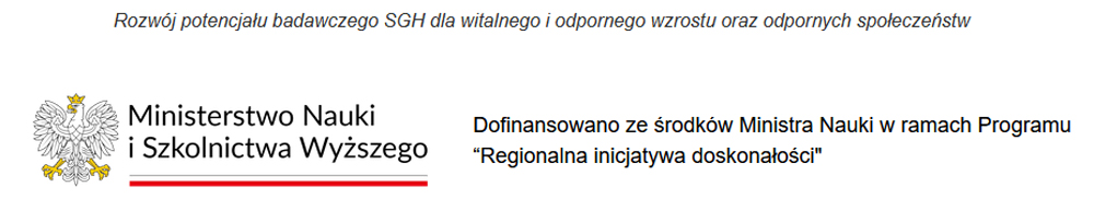 MNISW - Dofinansowano ze środków Ministra Nauki w ramach Programu „Regionalna inicjatywa doskonałości”