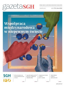 na okładce liczydła, kulki w kształcie kul ziemskich i dłonie przesuwające kulki po linkach