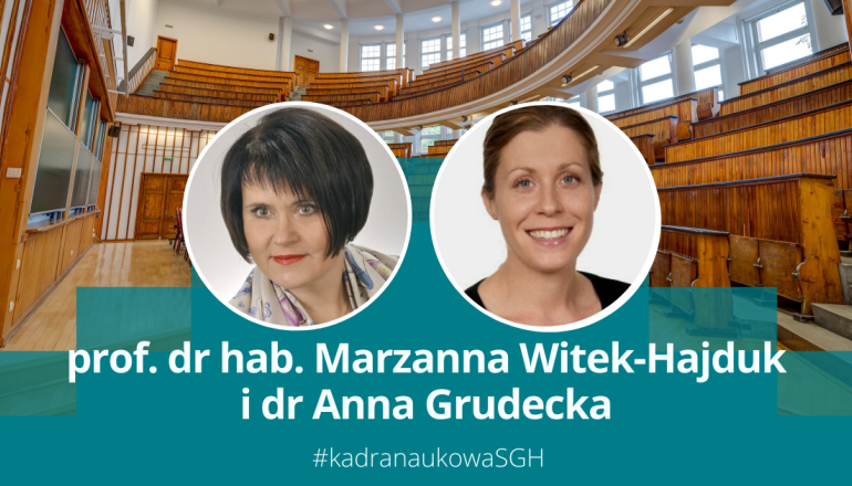 na zdjęciu prof. Marzanna Witek-Hajduk i dr Anna Grudecka