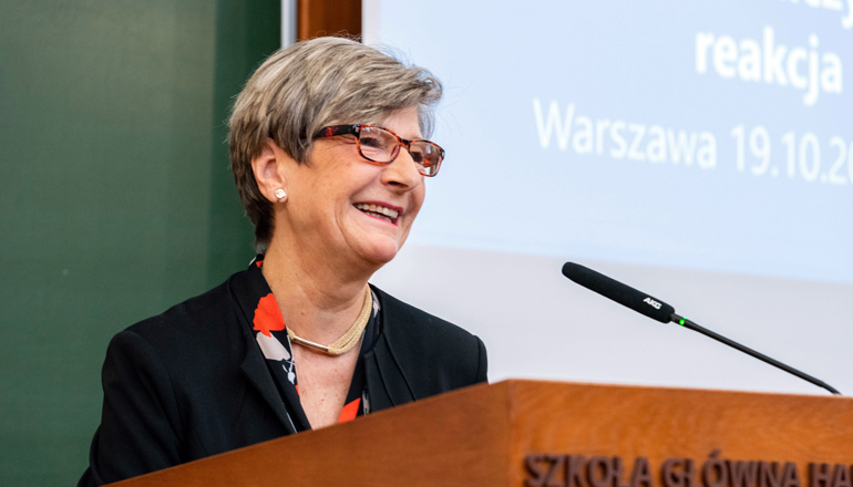 Na zdjęciu prof. dr hab. Elżbieta Marciszewska