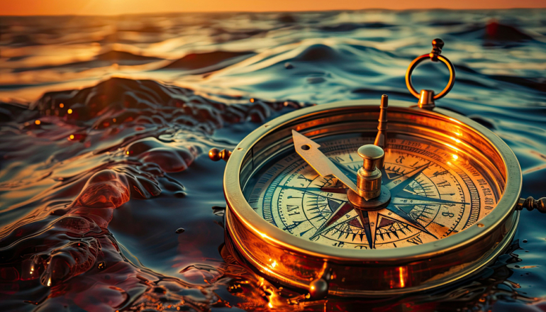 Kompas na wodzie
