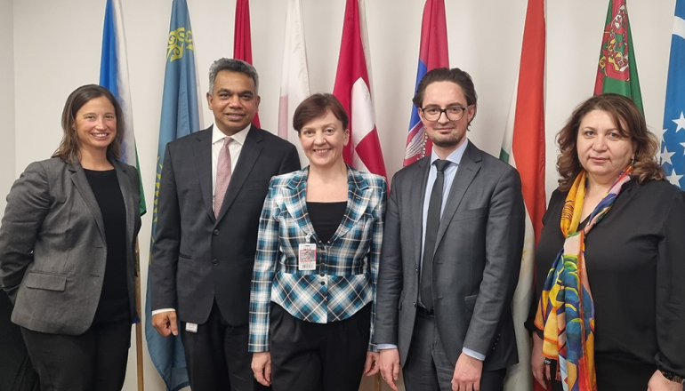 In the picture: Defne Gencer, Chandrasekar Govindarajalu, Anna Szelągowska, Tomasz Wiśniewski, Tamara Babayan