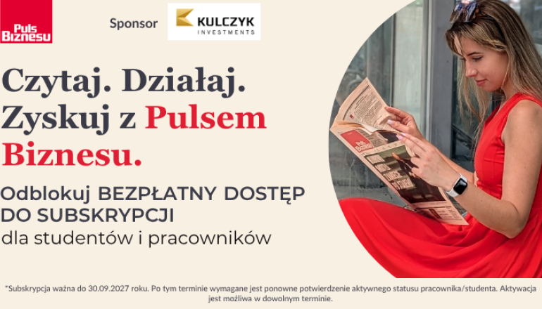 na zdjęciu kobieta trzymająca gazetę oraz napis zachęcający do promocji bezpłatnego dostępu 
