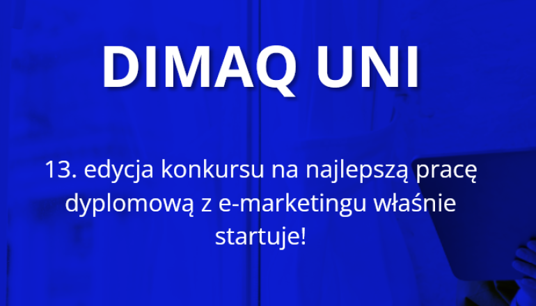 na habrowym tle biały napis: Dimaq Uni
