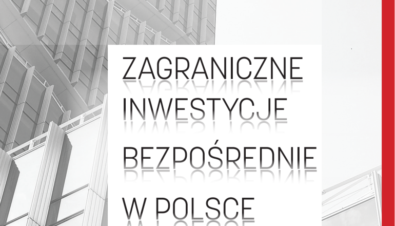 okładka raportu Zagraniczne inwestycje bezpośrednie w Polsce