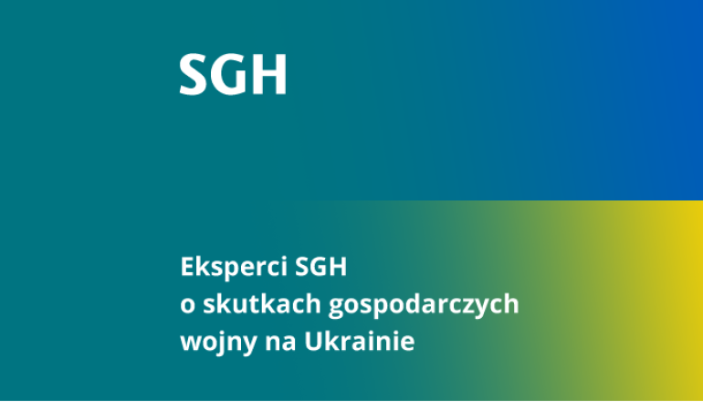 grafika przedstawiająca barwy SGH i flagę Ukrainy