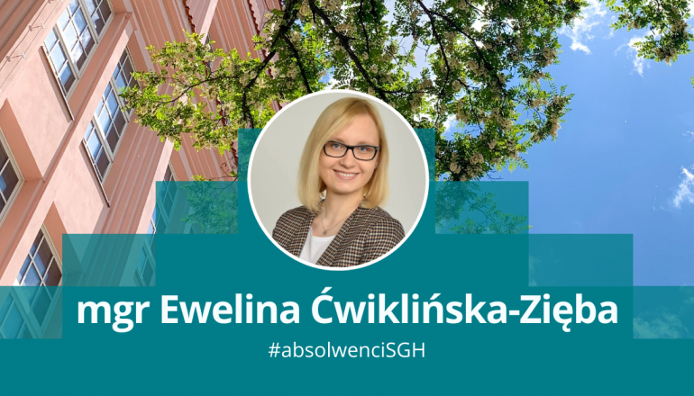Mgr Ewelina Ćwiklińska-Zięba wyróżniona w konkursie na najlepsze prace magisterskie z dziedziny rachunkowości