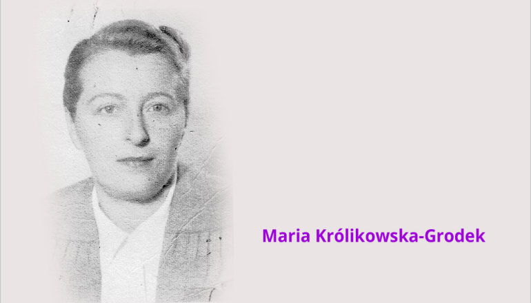 na zdjęciu Maria Królikowska-Grodek