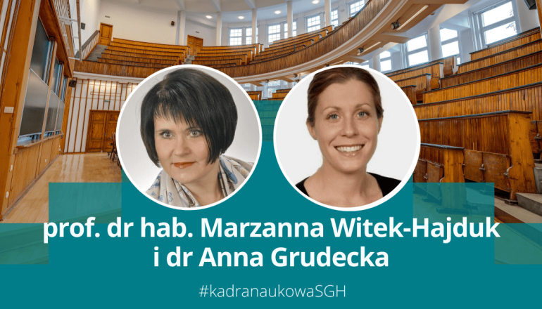 na zdjęciu prof. Marzanna Witek-Hajduk i dr Anna Grudecka