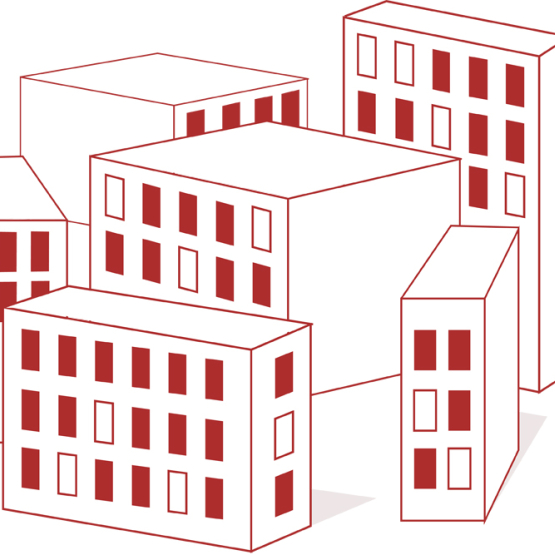 graficzne przedstawienie budynków mieszkalnych