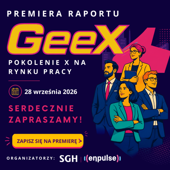Na ciemny tle duży napis GeeX, obok postacie z komiksu
