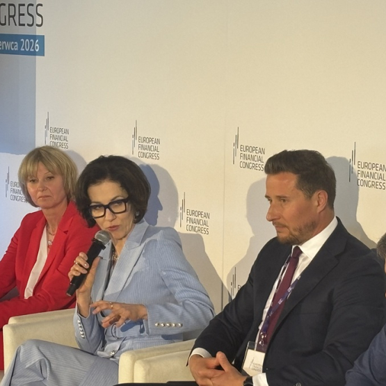 kilka osób rozmawia podczas panelu na konferencji 