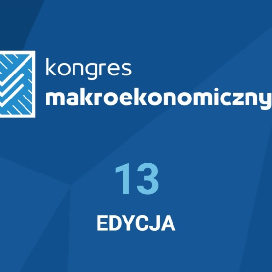 na granatowym tle logo Kongresu Makroekonomicznego; 13 edycja