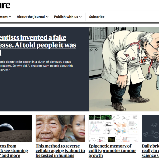 screenshot ze strony czasopisma naukowego