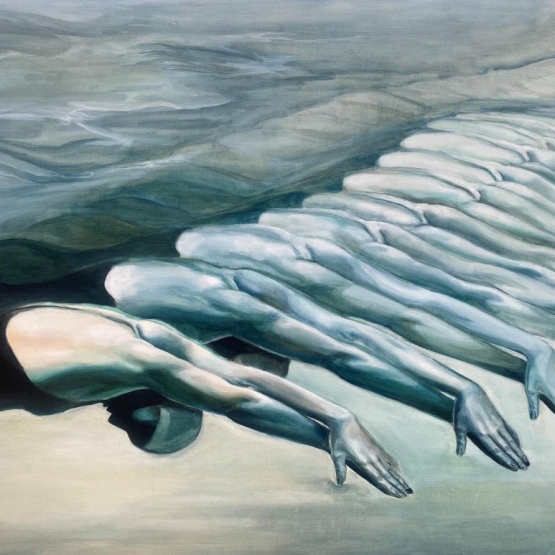 obraz przedstawiający pływaczki