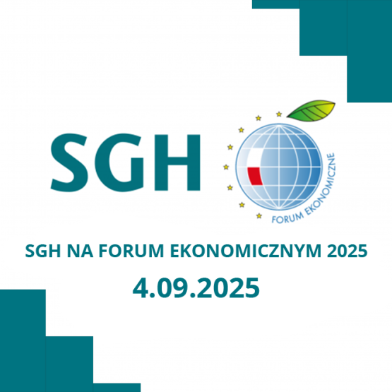 na grafice logotypy SGH i FE oraz napis SGH na Forum Ekonomicznym w Karpaczu 4.09.2025
