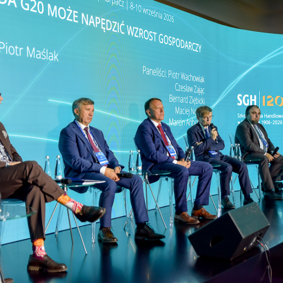 kilka osób rozmawia na scenie na panelu
