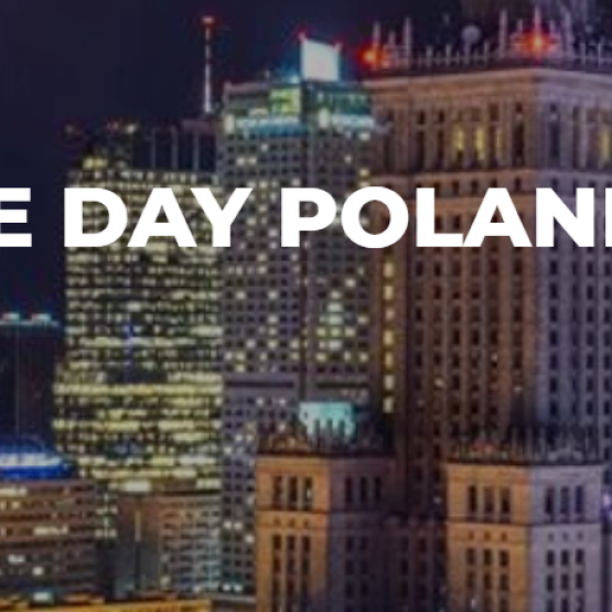 panorama miasta w nocy i napis Venture Day Poland 2026