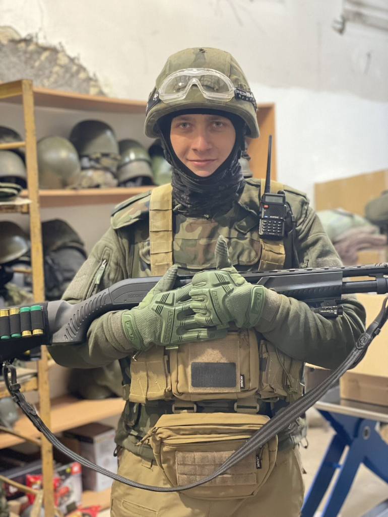 absolwent SGH Petro w mundurze armii ukraińskiej