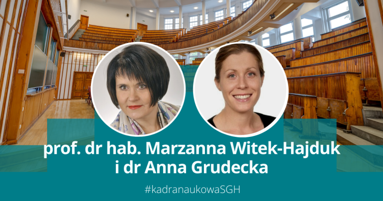 na zdjęciu prof. Marzanna Witek-Hajduk i dr Anna Grudecka