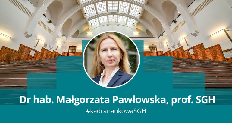 Na grafice zdjęcie prof. Małgorzaty Pawłowskiej