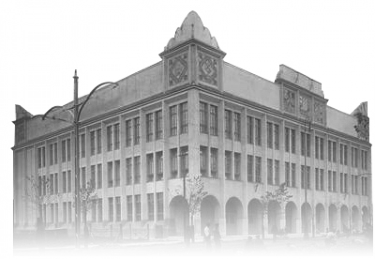 Gmach Budynku A, część kampusu Szkoły Głównej Handlowej w Warszawie, zaprojektowany przez Jana Koszczyca- -Witkiewicza w latach dwudziestych. FOT. NARODOWE ARCHIWUM CYFROWE