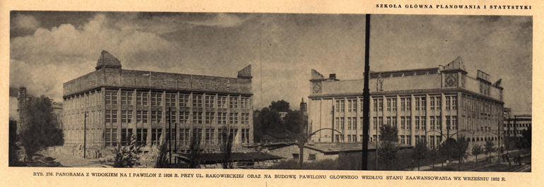 FOTOGRAFIA POCHODZI Z ALBUMU: B. GARLIŃSKI, ARCHITEKTURA POLSKA 1950-1951, PAŃSTWOWE WYDAWNICTWO TECHNICZNE, WARSZAWA 1953.