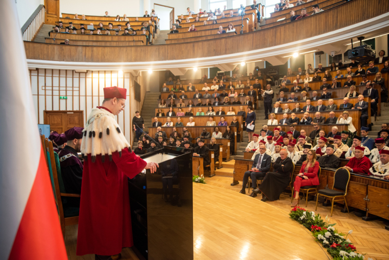 Aula glówna SGH, inauguracja roku akademickiego