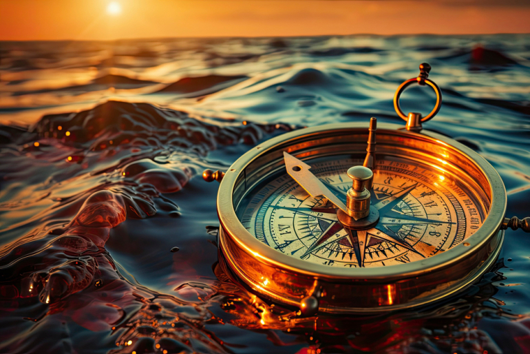 Kompas na wodzie