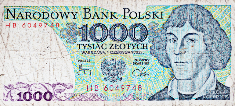 Banknot 1000 zł z kopernikiem