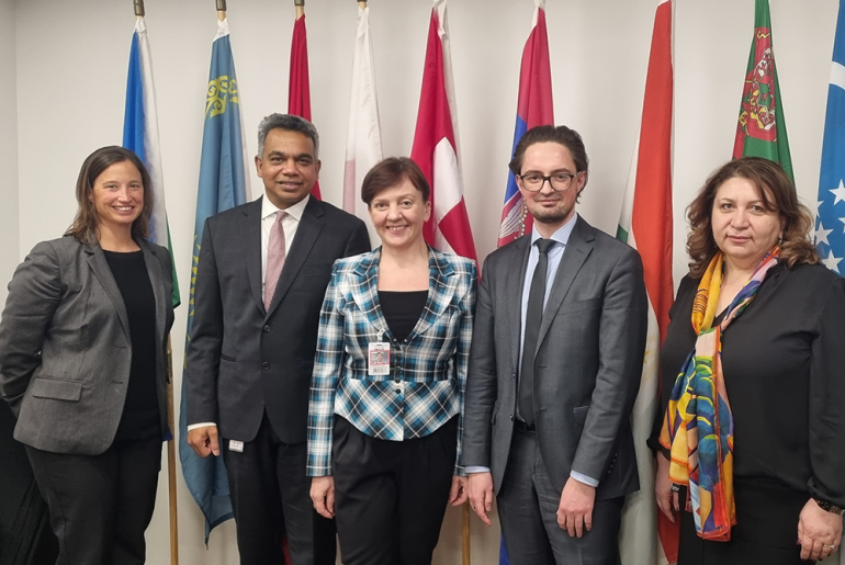 In the picture: Defne Gencer, Chandrasekar Govindarajalu, Anna Szelągowska, Tomasz Wiśniewski, Tamara Babayan