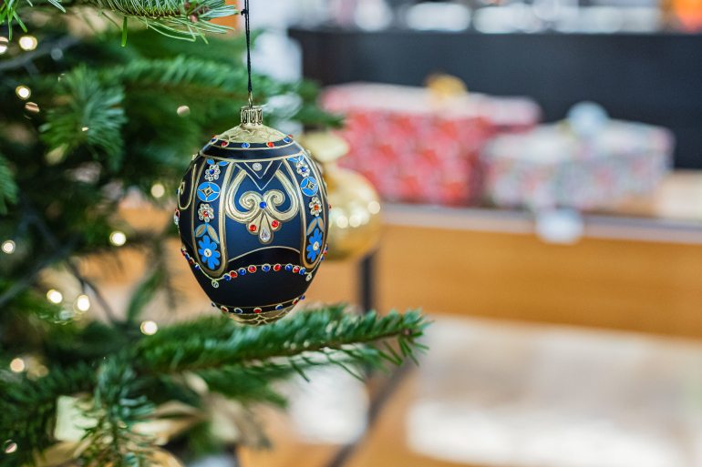 Christmas tree with baubles