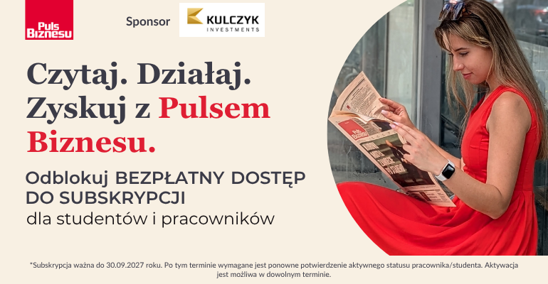 na zdjęciu kobieta trzymająca gazetę oraz napis zachęcający do promocji bezpłatnego dostępu 
