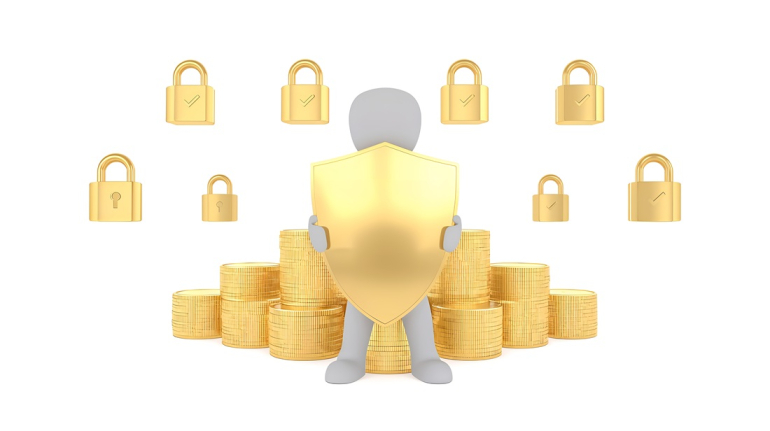 strażnik strzegący złotych monet