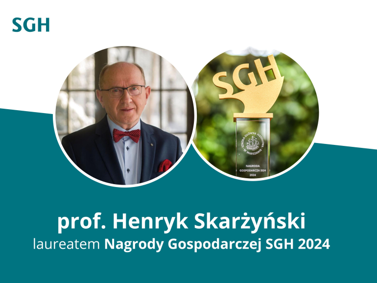 grafika przedstawiająca dwa okręgi: w jednym zdjęcie mężczyzny, w drugim statuetka