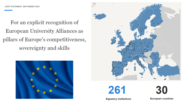 map and flag of the European Union