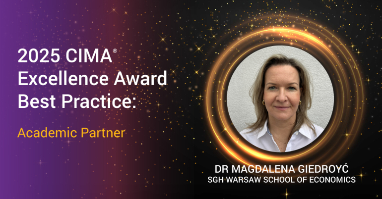 grafika informująca o przyznaniu nagrody badaczce, z prawej strony zdjęcie kobiety w okrągłej ramce