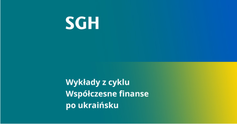 grafika z napisem Współczesne finanse po ukraińsku