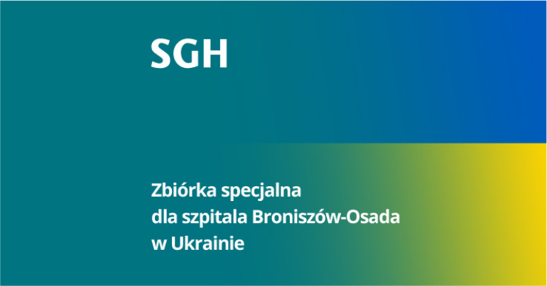 grafika z napisem Zbiórka specjalna dla szpitala Broniszów-Osada w Ukrainie