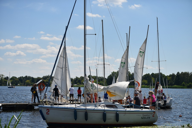 yacht in the port