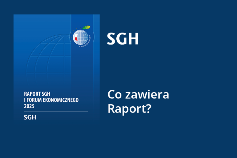na grafice okładka Raportu SGH i FE oraz napis: Co zawiera Raport?