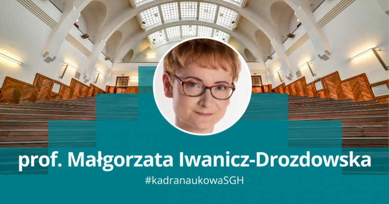 Prof. Małgorzata Iwanicz-Drozdowska z funkcją Senior Editor w prestiżowym piśmie "International Journal of Emerging Markets"